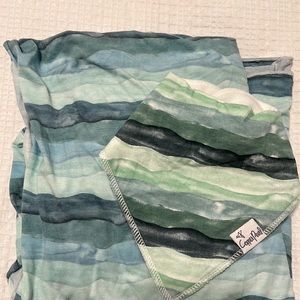 Swaddle and Matching Bib